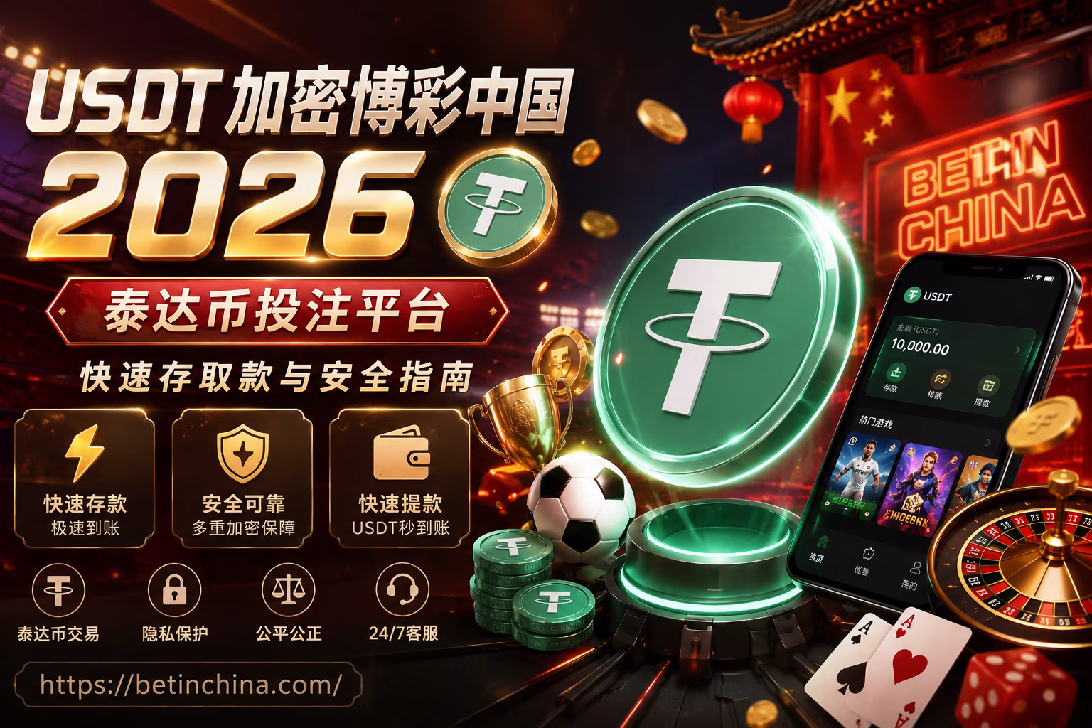 USDT 加密博彩中国 ₮ 泰达币投注平台、快速存取款与安全指南