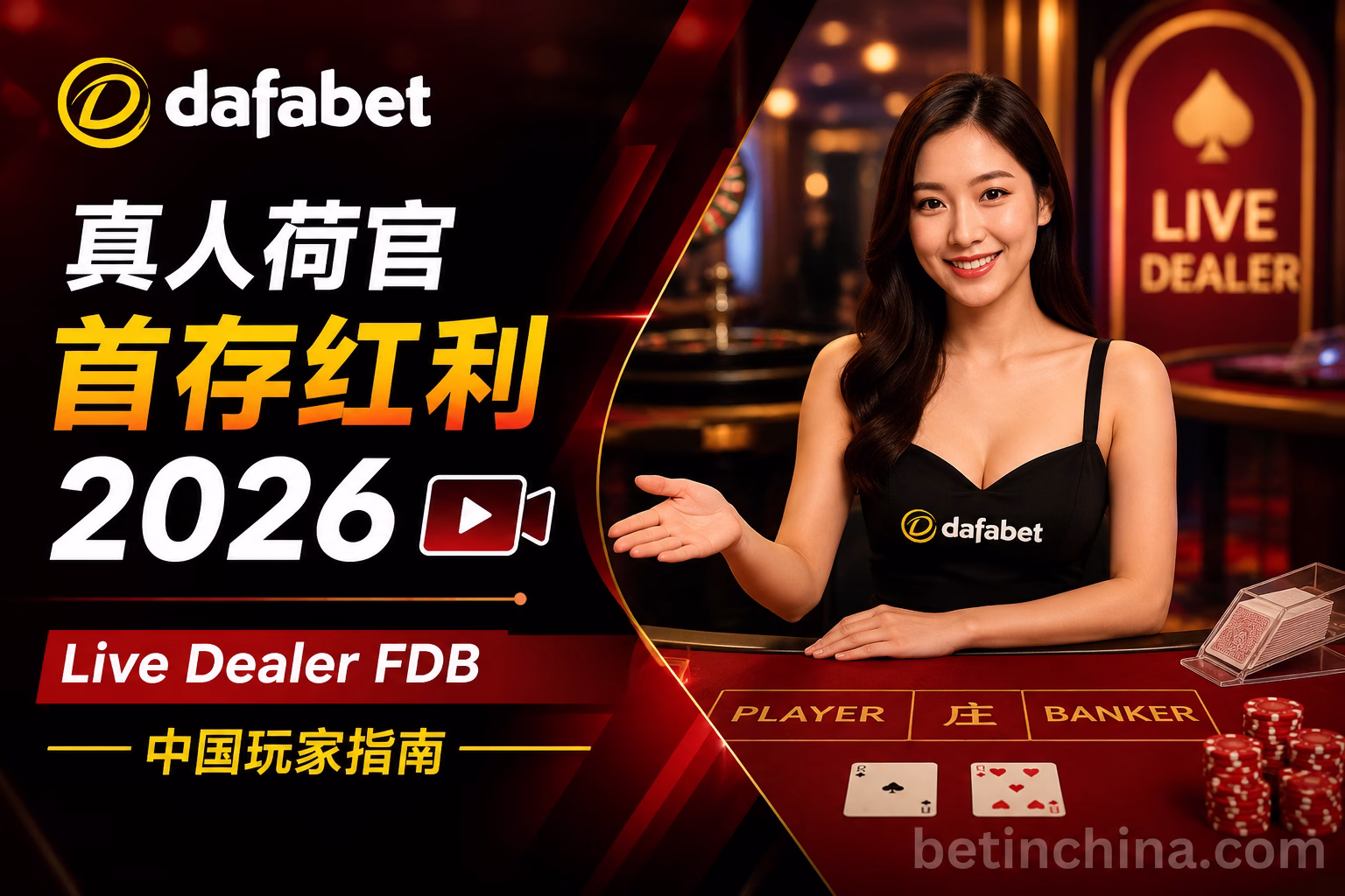 Dafabet 真人荷官首存红利 2026 Live Dealer FDB 中国玩家指南