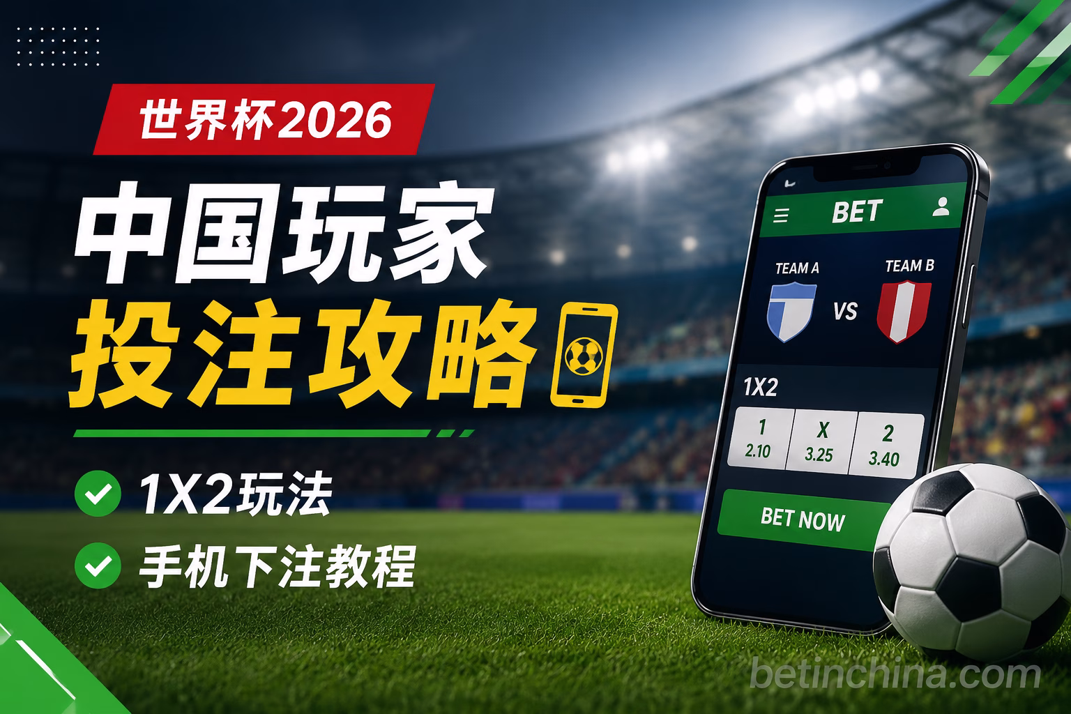 中国玩家世界杯2026投注攻略：手机如何玩转1X2 ？
